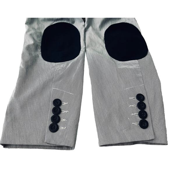 TOMMY HILFIGER SPORT JACKET, MENS, L (42-44), LIGHT BLUE & NAVY BLUE TRIM, LAPEL - Picture 7 of 11